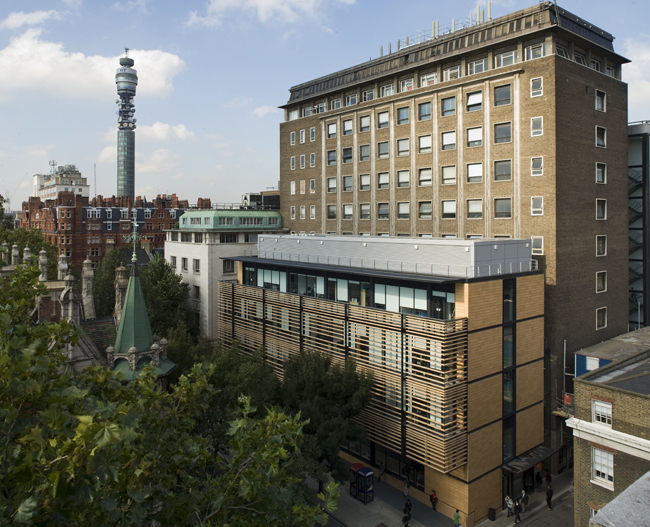 Telecoms view: UCL's Engineering department.