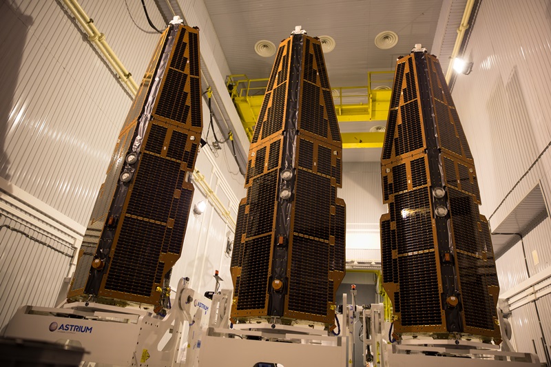 Swarm's three satellites