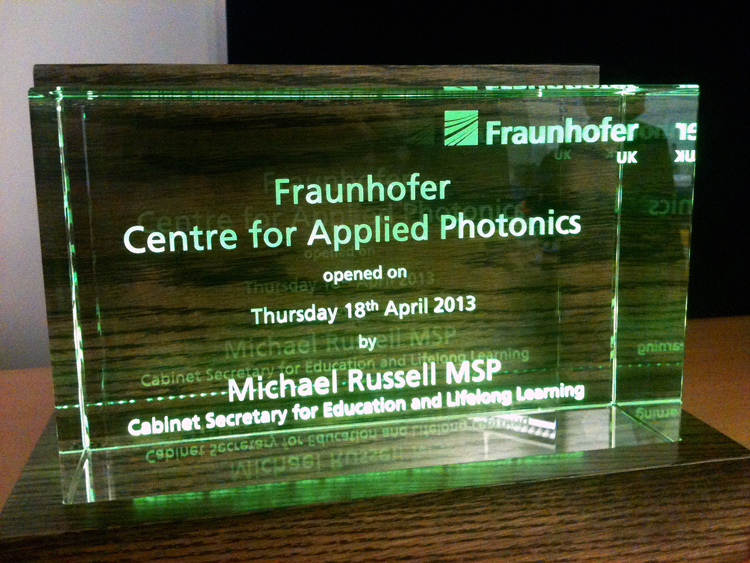 Open for business: Glasgow's Fraunhofer Centre for Applied Photonics.