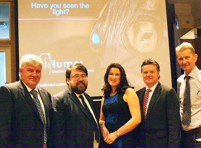 Worth a punt: Team Equilume at the official launch in Dublin.