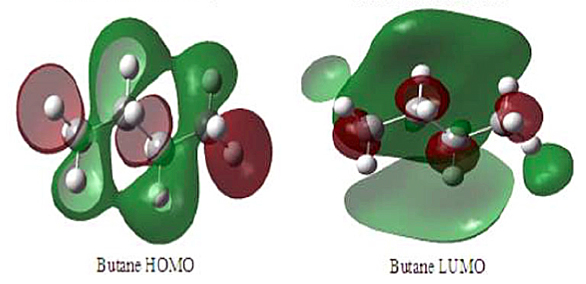 Green grab: Charge density computation of butane and ketone molecules.