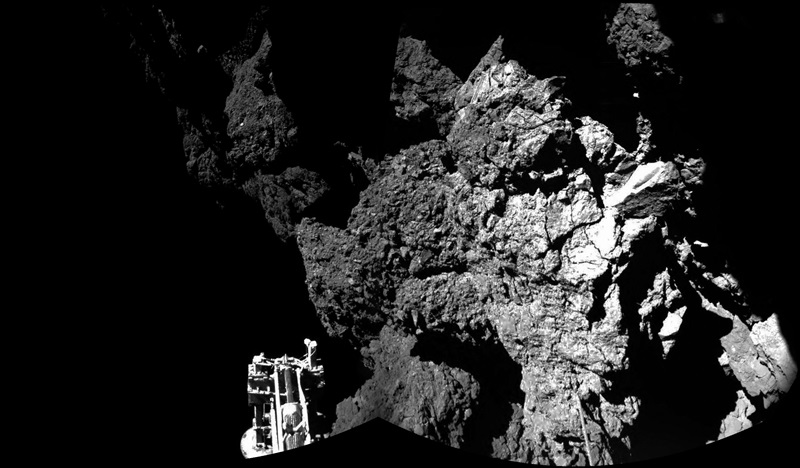 Comet close-up: Philae's first shot from 67P
