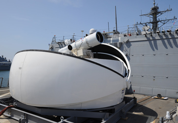 More bang, less bucks: the Laser Weapon System will be installed on USS Ponce.