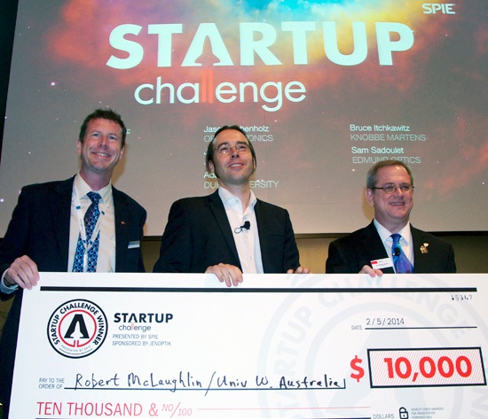 2014 Startup Challenge winner Robert McLaughlin