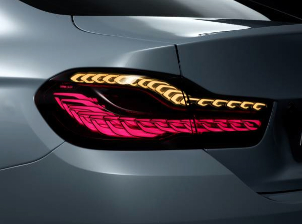 BMW rear light cluster with OLED elements - soon into production. 