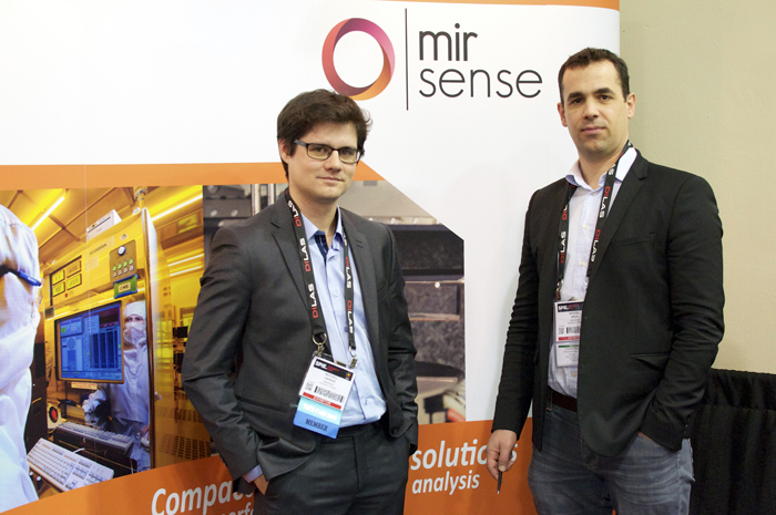 mirSense co-founders Mathieu Carras and Mickael Brun at Photonics West.
