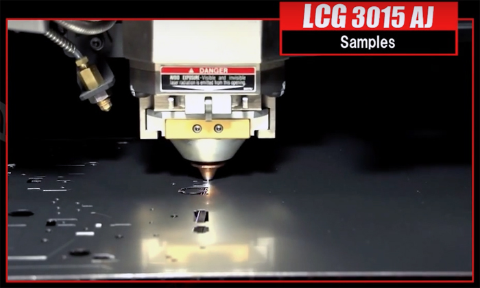 Amada and Lumentum's LCG3015-AJ flatbed laser cutting machine.