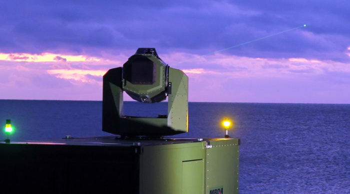 MBDA is working on various laser weapons systems for naval, land and airforce deployment.