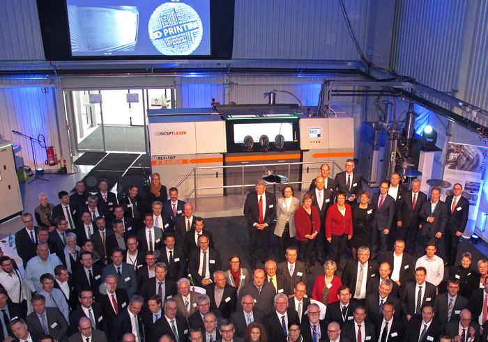Opening Ceremony at Airbus's new 3D printing production hall.