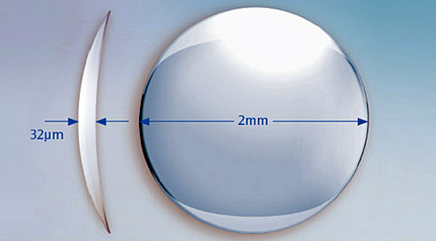 The Raindrop Near Vision Inlay is a hydrogel inlay designed to correct presbyopia.