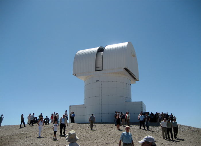 Popular destination: the 2.3m Aristarchos telescope at the Helmos Observatory, Greece. 