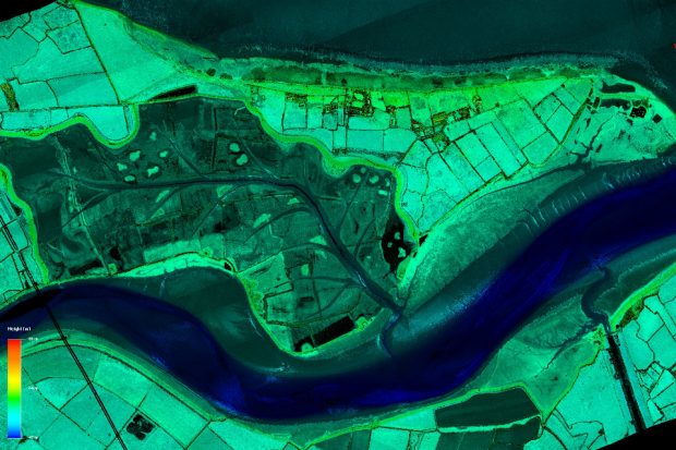 Lidar mapping technique will provide detailed land information to 1m sensitivity.