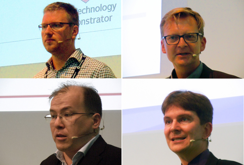 Teahertz presenters: van Mechelen, Nagel, Tsydynzapov, and Deninger.