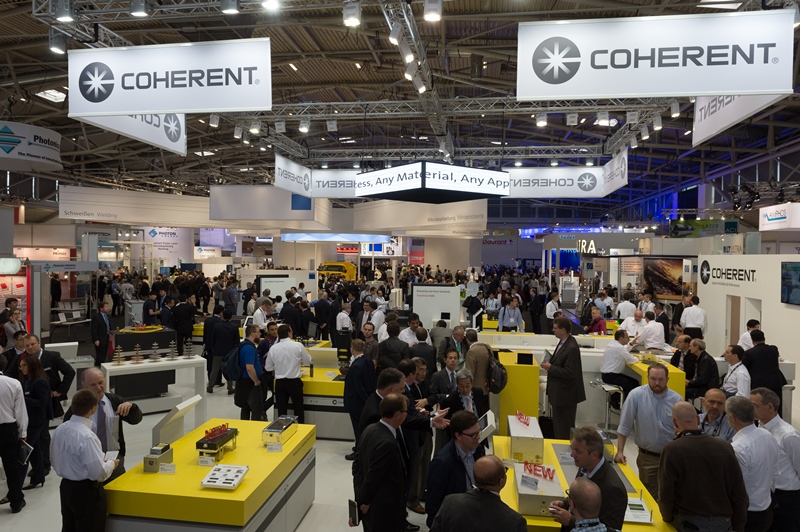 Coherent's stand in Munich