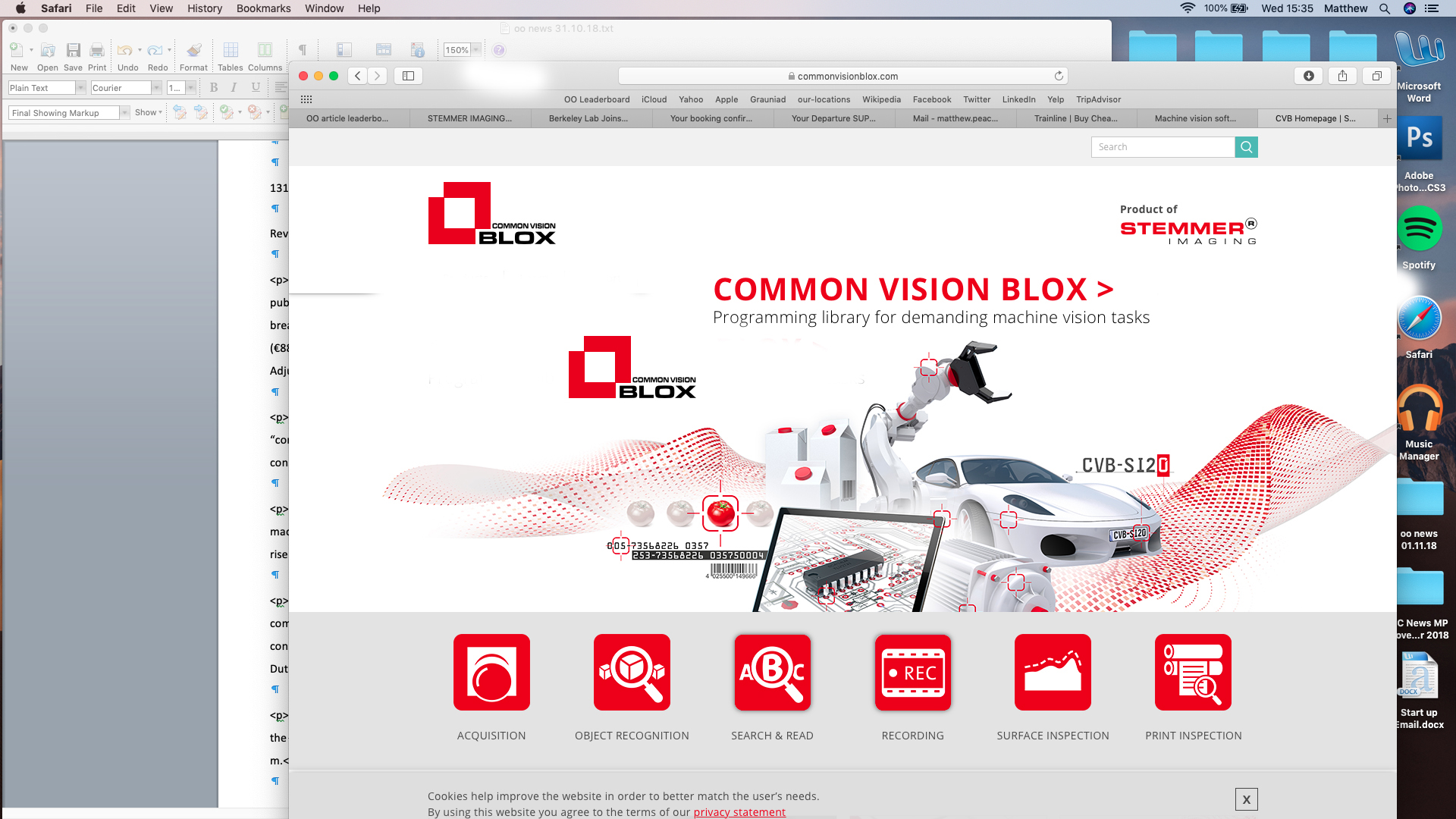 Stemmer’s Common Vision Blox software has also seen rising demand.