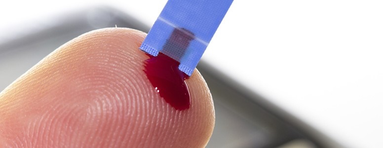 Finger-prick blood test