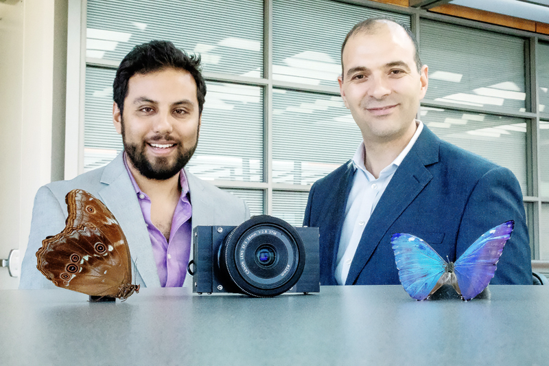Cameramen: Postdoctoral researcher Missael Garcia and Professor Viktor Gruev.