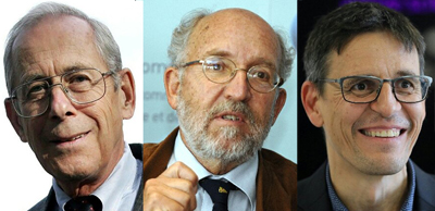 Universal approval: Physics Nobel Prize winners: Peebles, Mayor and Queloz.