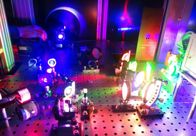 Chimera uses low-power CW lasers to create holograms on a bespoke substrate.