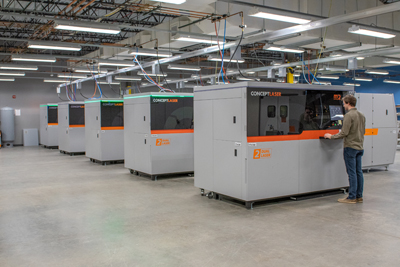 Protolabs’ metal 3D printing production capabilities.