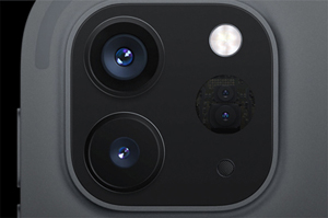 iPad Pro: Two cameras, one LiDAR.