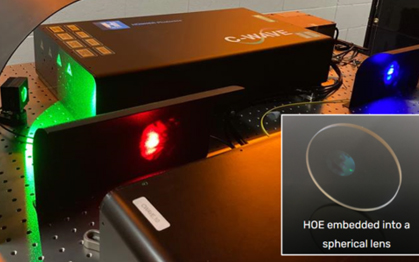 Three tunable Hübner Photonics sources offer a broad colour palette.