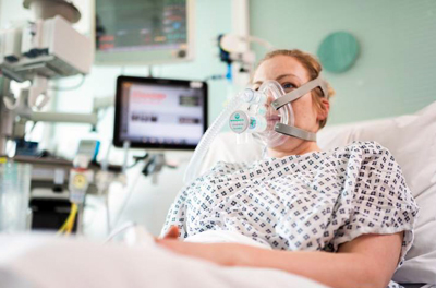 CPAP helps Covid-19 patients with serious lung infections breathe more easily.