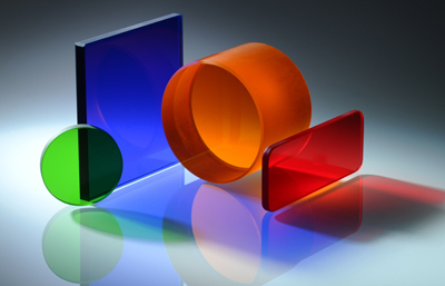 Schott glasses: polished optical filters.