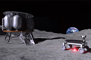 Simulation of Moonrise technology in action on the moon.