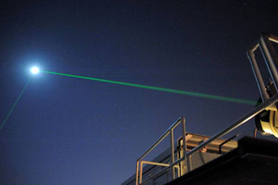 Laser-ranging facility at Goddard Geophysical & Astronomical Observatory. 