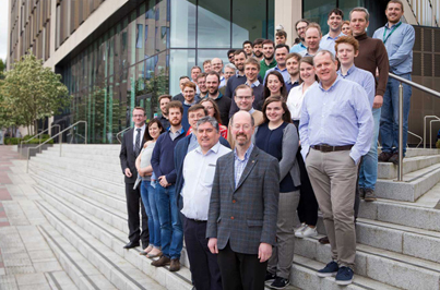 Fraunhofer CAP team with (front) Prof Martin Dawson, Head of Centre.