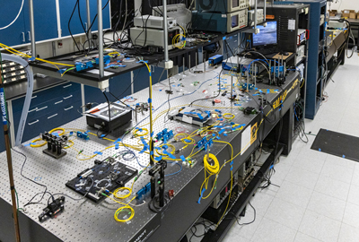 Quantum equipment in the Alice laboratory.
