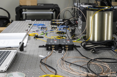 The Bob laboratory houses a GPS antenna for synchronization.