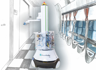 MobDi project partners are developing specialized robots for disinfection.