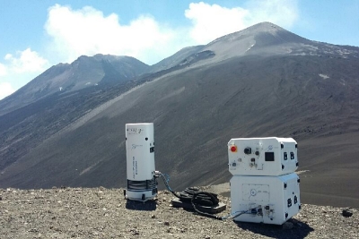 Hostile environment: Muquans' quantum gravimeter on Mount Etna