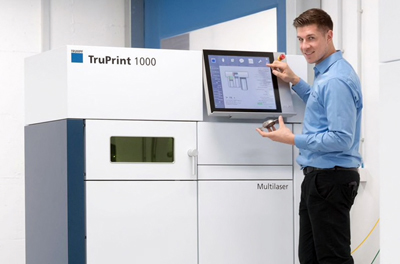 TruPrint 1000 with the Multilaser principle is ideal for the dental industry.