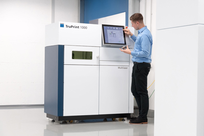System can be retrofitted to the latest TruPrint 1000 3D printers. 