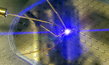 New capability: GaN-based vertical cavity surface emitting lasers with a green output.