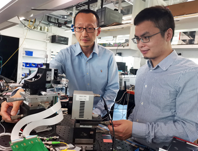 Steering committee: Hao Hu and Yong Liu developed a chip-based OPA.