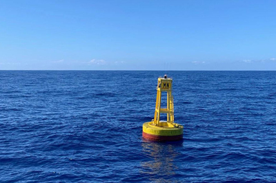Marine Optical Buoy (MOBY) is located 20km off the coast of Hawaii.