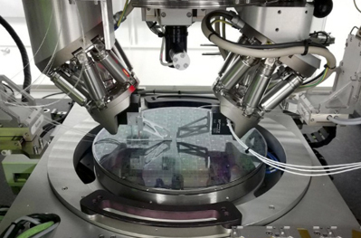 The large automated prober in AIM Photonics’ test lab.