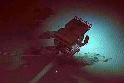 Using laser spectroscopy, the Laser Divebot collects undersea data.