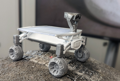 Specialized application: additive manufacturing with lunar dust.