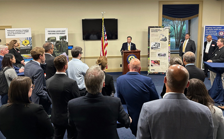 Rep. Donald Norcross addresses attendees at the Congressional Reception.