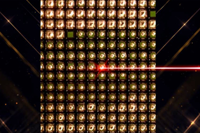 Determining the ablation depth of an aluminum sample.