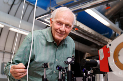 Professor Paul Corkum in the Joint Attosecond Science Laboratory.