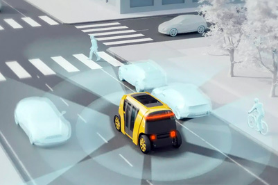 Robotaxi; new laser system enables autonomous driving.