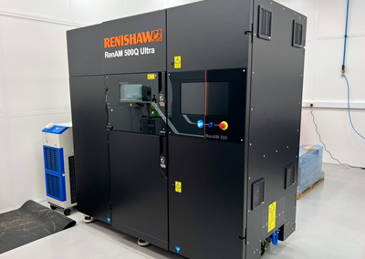 Renishaw’s RenAM 500Q Ultra metal additive manufacturing system.