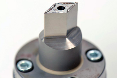 Mold tool: first USP-structured, then polished with the same laser.