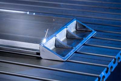 Stable laser welding method for aluminum die castings and extruded profiles.